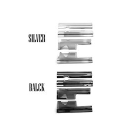 YOUTOOCAR Stainless Steel Car Door Sill Scuff Plate Guard Sill Compatible with Hyundai Santa FE 2024-2025 Accessories (Silver)