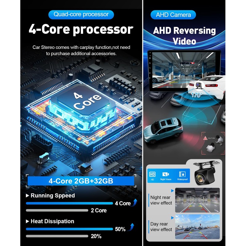 Leadfan Car Stereo Radio for Honda Civic 2012 with Carplay