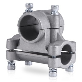 Cyrank 26 mm Handle Holder for Grass Trimmer, Grass Strimmer Trimmer Brush Cutter Aluminium Handheld Holder Bracket Clamp, Tube, Fist Clamp for Mounting Tools and Equipment, Garden Accessories