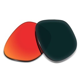 Biyxpiv 1.5MM Replacement Lenses Compatible With RayBan Meta Wayfarer RW4006 50mm Smart Sunglasses - Orange Red Polarized