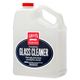Griot's Garage Foaming Glass Cleaner for Car Window, Windshield, Mirror, Tint Safe, No Streak, Dye and Ammonia-Free Formula, 1 Gallon, 10892