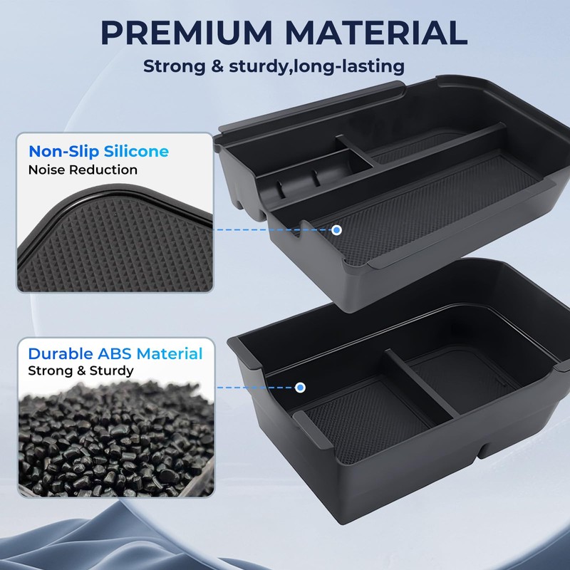 Double Layer Center Console Organizer for Toyota Land Cruiser Prado