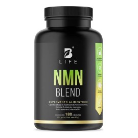 NMN Blend B-Life | 180 Cápsulas | Trans-Resveratrol, Vitamina C y B3 | Energía Celular, Antienvejecimiento y Longevidad