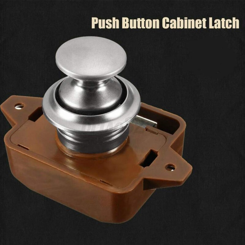 Push Button Latch Catch Keyless Door Lock Cupboard Drawer Door