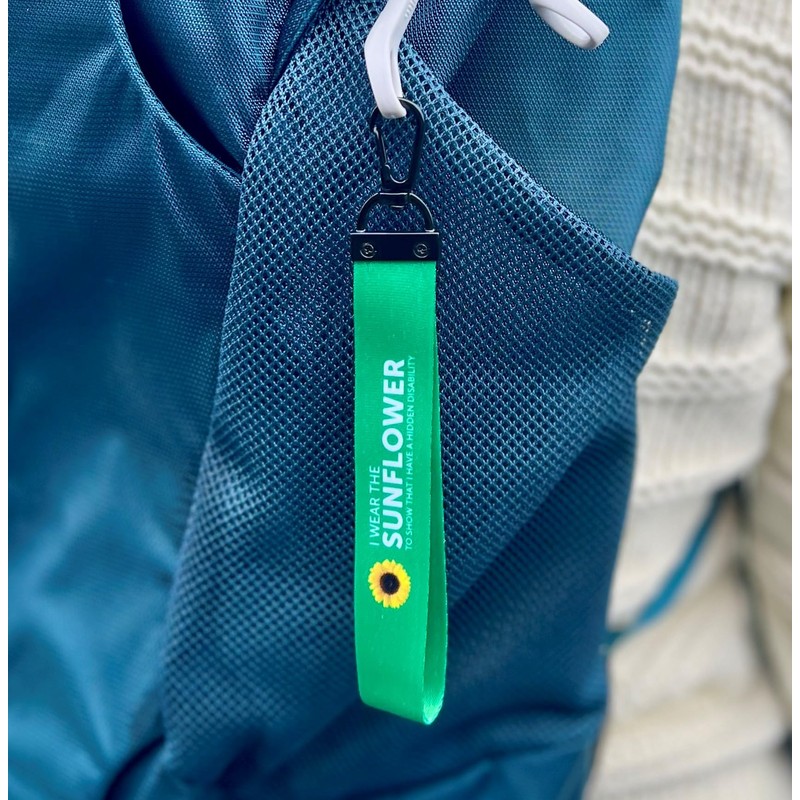 Hidden Disabilities Sunflower Luggage Tags