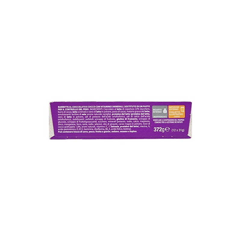 Pesoforma Barrette Cioccolato Cuore Cocco- Pasti sostitutivi dimagranti SOLO 235