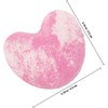 Bola de Baño Corazón 40g Sal Marina, Lavanda Púrpura