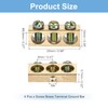 sourcing map 4 Pcs Terminal Ground Bar, 3 Positions Screw