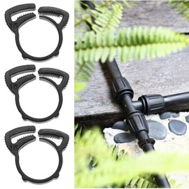 OTOTEC 30Pcs Garden Hose Connection Tightening Buckle Irrigation System Pipe Fix Fastener Suitable for Irrigation Hydroponics Pipe or Hose 16mm