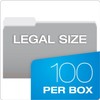 Pendaflex 435013GRA Interior File Folders, 1/3 Cut Top Tab, Legal,