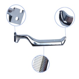 YMHHefy Silver Interior Metal Door Handle Front Left Driver Passenger Compatible with 1987-1996 Ford Bronco F150 F250 F350 F53 F59 F800 E7TZ-1522601-A E7TZ-1522600-A 77177 77178 2Pcs