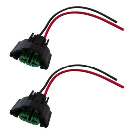 2Pcs Wire Pigtail Female C H11 Two-Beam Headlight Low Beam Bulb Plug Connector for 2015-2021 Honda Civic