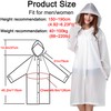 Cosowe Rain Ponchos for Adults Reusable, 2 Pcs Raincoats for