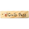 GIRL'S PASS - AA-911 GKID MADE in USA - 8"x2"