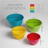 BINO | Mixing Bowl Set with Lids | Versatile Plastic