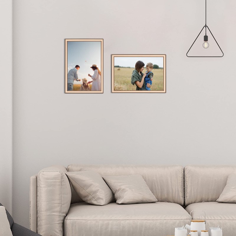 Autjvy 8x10 Picture Frame Gold - Brushed Brass Modern Simple