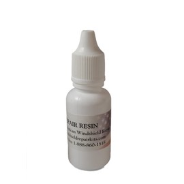 Windshield Repair Resin 15ml Bottle with Built in Dropper - Repair 50 Rock Chips or More - Cracked Glass Rock Chip Repair Resin - for Windshield Repair Kit Bridge Injector