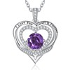 Zeuslia S925 Silver Women's Necklace, I Love You Always and