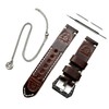NICKSTON Libra Zodiac Set Embossed Leather Band Compatible with Garmin