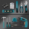 ALEAPOW 124PCS 4V Cordless Screwdriver Tool Kit Set, 6+1 Torque