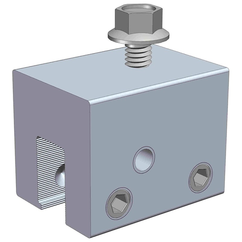 MageClamp Standing Seam Metal Roof Mounting and Racking Bracket Clamp