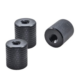 2 Pack CNC Camera Tripod Mount Adapter Converter 1/4" or 3/8" Female to Female Screws for DSLR Video Flash Stand Gopros Insta360 One Selfie Stick Accessories (3/8 to 3/8 female)