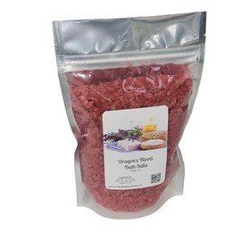 Bath Salts | 1lb Bag (16 oz.) | Dragon's Blood Scent | Epsom Salt | Sea Salt | Bathing | Body Care | Beauty | Relaxation | Spa | Pedicure | Manicure ((4) 1lb Bags) ((1) 1lb Bag)