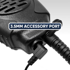 Pryme SPM-2283 Trooper 2 Waterproof and Noise Cancelling Shoulder Speaker Microphone for Motorola APX Series Two Way Radios, APX 4000 APX 6000 APX 7000 and APX 8000