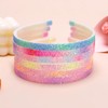 Nenjindz Glitter Headband Glittering Headband, Pack of 6 Rainbow Sequins