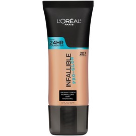 L'Oreal Paris Makeup Infallible Up to 24HR Pro-Glow Foundation, Sand Beige, 1 fl oz.