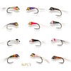 Outdoor Planet Surtido de 36 ninfas eficaces de pesca con