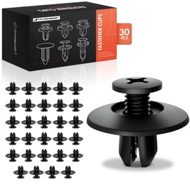 A-Premium 30PCS Nylon Fender Liner Splash Shield Retaining Clip Compatible with Honda CR-V, Civic, Accord, Odyssey, Fit, Insight, CRX, Pilot, Prelude, Ridgeline, S2000, Civic del Sol - For 8mm Hole