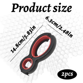 2 Stück Flaschenöffner,6 In 1 Glasöffner,Flaschenöffner Für Senioren,Glasöffner Schraubdeckelöffner,Drehverschlussöffner,Flaschenöffner Senioren,Flaschenöffner Hilfe Für Küche,Kochen,Senioren