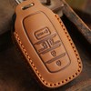 EASYANT Leather Key Fob Cover for Toyota Sienna, Key Fob