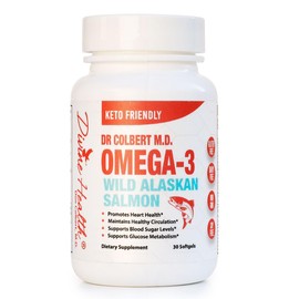 Dr.Colbert's Wild Alaskan Salmon Omega-3 Containing Natural Sources of Omega-3, DHA & EPA - Formulated by Dr. Don Colbert