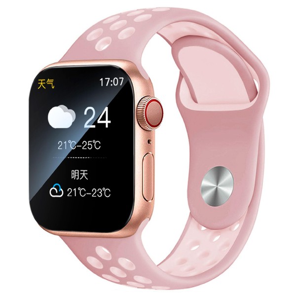 VAK Reloj Smartwatch f9 IP67 Metal Health Pasos Calorias -Rosa
