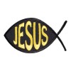 PatchStop - World's Largest Patch Store Jesus Fish Black &