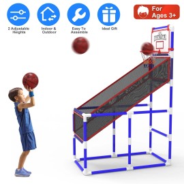 iMountek Basketball Game Set Basketball Hoop System Adjustable Height Toddler Kids Toys