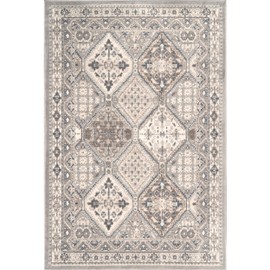 nuLOOM Becca Vintage Tile Area Rug, 6' 7" x 9', Grey