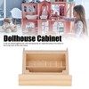 Dollhouse Cabinet Miniature Model Fine Workmanship Composite Wood Miniature Display