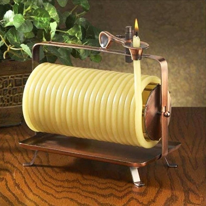 Candle by the Hour 80-Hour Horizontal Candle, Eco-friendly Natural Beeswax