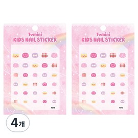 Tomini Kids Nail Stickers, T013, 4 pieces / 투미니 키즈 네일스티커, T013, 4개