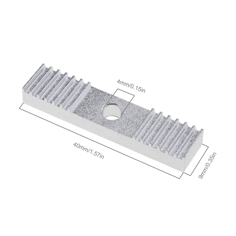 eMagTech Pack of 10 Timing Belts Aluminium GT2 Gear Clamp