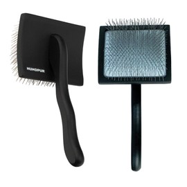 Hundpur Fellbürste - Hundebürste für Langes & Kurzes Haar - Haarentfernung & Fellpflege - Ergonomischer Handgriff - Hautfreundlich - Spürbare Qualität - Gr. L