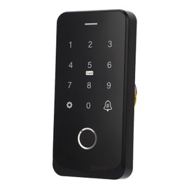TF9 Waterproof Outdoor Door Access Control System Kit with Fingerprint, Password, Card, NFC, App, RFID Access Control Keypad Touch Panel, Keypad Reader WiFi Controller for Tuya
