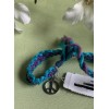 AMERICAN EAGLE OUTFITTERS BRAIDED BRIGHT BLUE AND PURPLE FRIENDSHIP BRACELET-NEW