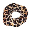 WHITE FANG ZA009 Women's Scrunchie Hair Rubber Leopard Pattern Leopard
