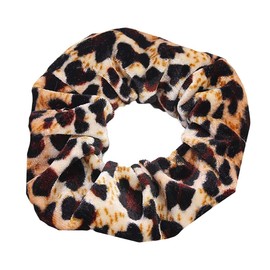 WHITE FANG ZA009 Women's Scrunchie Hair Rubber Leopard Pattern Leopard Stylish Cute Hair Access Women's