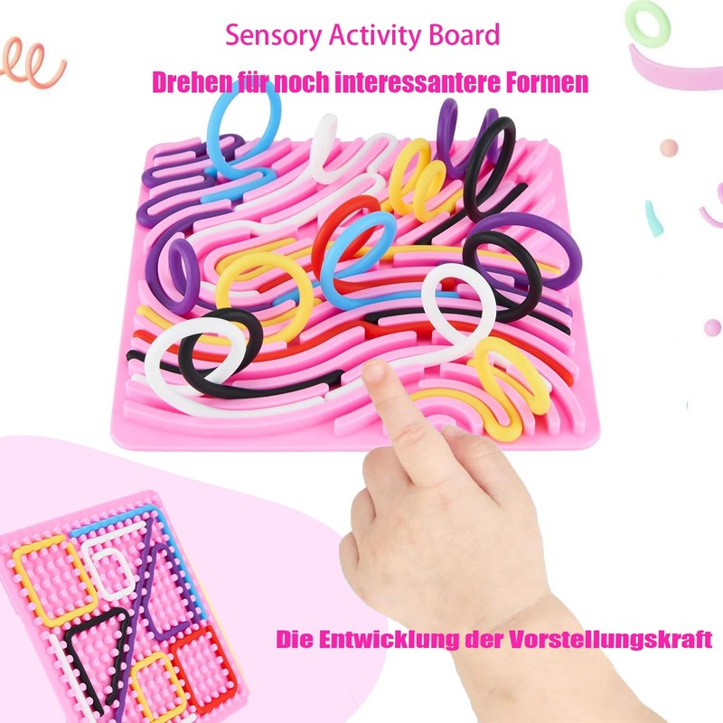 Sensorik Activity Board Double-Sided Activity Board Sensory Activity Board for