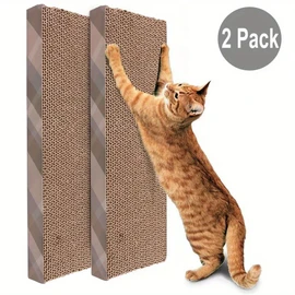 HomeCraft Cat Scratcher Cardboard – 2-Panel Reversible Pad, Lounge Sofa and Furniture Protection